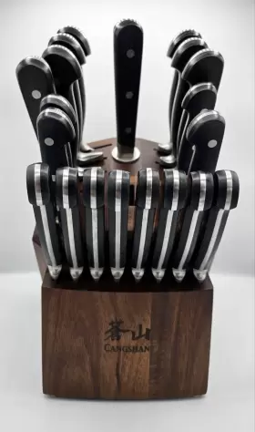 1024128 CANGSHAN Steel Forged Knife Block Set