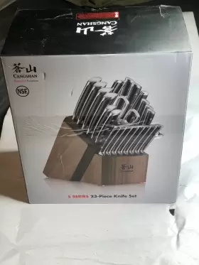 1026047 CANGSHAN Steel Forged Knife Block Set