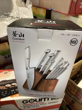 102607 CANGSHAN High Alloy Steel Forged Knife Set Nsf Certi