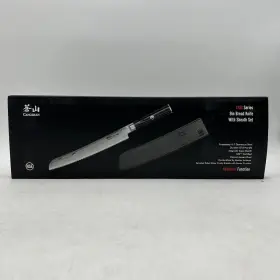 501226 CANGSHAN Yari Bread Knife Damascus Steel