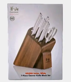 503428 CANGSHAN Helena Steel Forged Cleaver Knife Block Set
