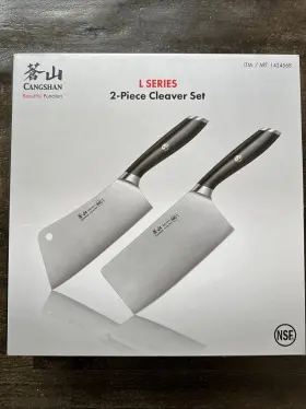 61093-61096 CANGSHAN Steel Forged Cleaver Knife Set Handle