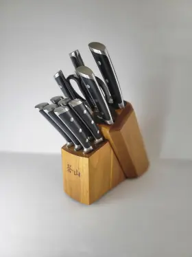 817791026672 CANGSHAN Alps Steel Forged Knife Block Set