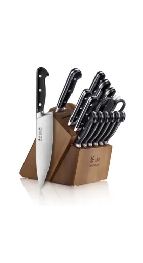 817791027266 CANGSHAN Adams Steel Forged Knife Block Set