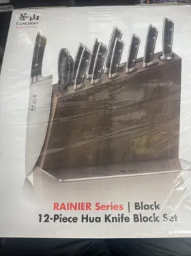 840291503558 CANGSHAN Rainier Steel Forged Knife Block Set
