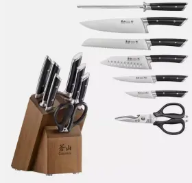 840291503619 CANGSHAN Rainier Steel Forged Knife Block Set