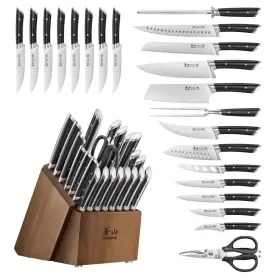 840291504203 CANGSHAN Olympus Steel Forged Knife Block Set