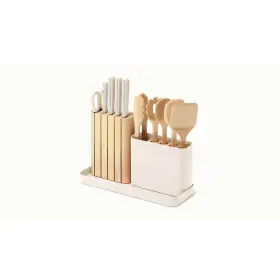KW-PS14-101 CARAWAY HOME Steel Knife Utensil Set Cream