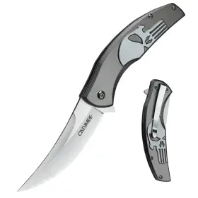 C14GY CARIMEE Folding Knife Upswept High Carbon Steel Blade
