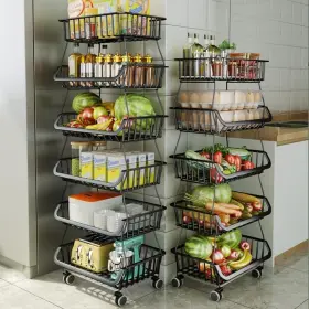 B08YYGS9BC CAROLYNDESIGN Kitchen Storage Baskets Iron Wire