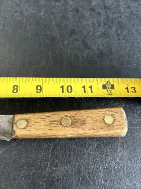 431-8 CHEFS Forge Butchers Knife Wooden Handle #2