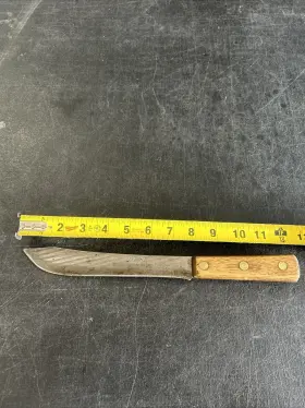 431-8 CHEFS Forge Butchers Knife Wooden Handle