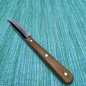221CP WOOD Paring Knife Clip Point Blade Handle Tang #3