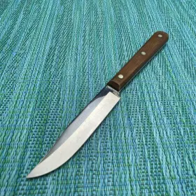 221CP WOOD Paring Knife Clip Point Blade Handle Tang