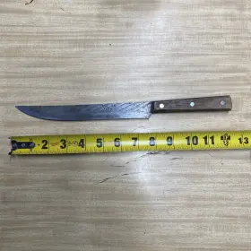 483-3 STEEL Carbon Carving Knife Wood Handle
