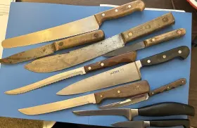 M242 WOODEN Knives Some