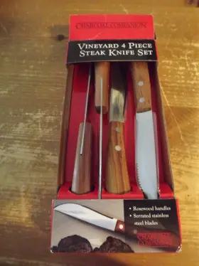 050016711148 CHARCOAL COMPANION Steak Knife Set Rosewood