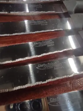 CHDLXG01 CHEF DELUXE Gormet Steel Steak Knives #3