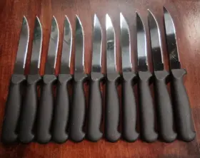 CHDLXG01 CHEF DELUXE Gormet Steel Steak Knives