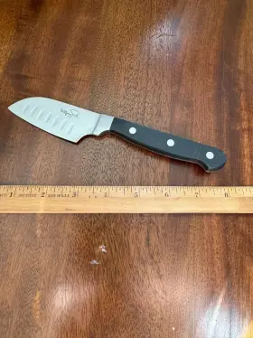 042008 CHEF KNIFE Wolfgang Puck Santoku Blade Handle #3