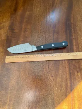 042008 CHEF KNIFE Wolfgang Puck Santoku Blade Handle
