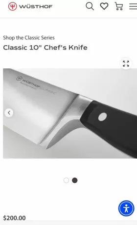1040100126 CHEF KNIFE Wusthof Classic #2