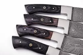 1397 CHEF KNIFE Damascus Steak Set Cutlery Forged #3