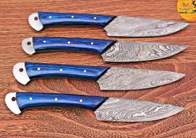1588 CHEF KNIFE Damascus Steak Set Kitchen Cutlery Forge