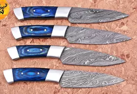 1629 CHEF KNIFE Damascus Steak Set Kitchen Cutlery Forge
