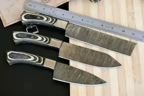 2687 CHEF KNIFE Kitchen Knives Damascus Set Cutlery Forged #2