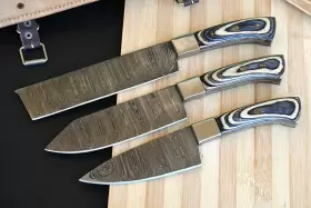 2687 CHEF KNIFE Kitchen Knives Damascus Set Cutlery Forged