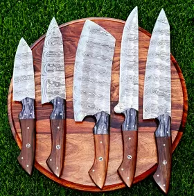 2796 CHEF KNIFE Damascus Set Kitchen Knives Cutlery Forge #2