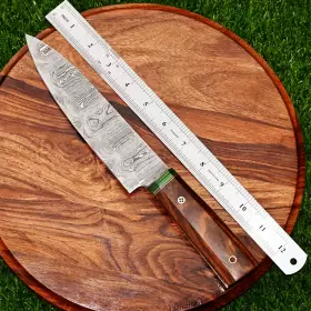 2840 CHEF KNIFE Damascus Kitchen Cutlery Forged Steel #3