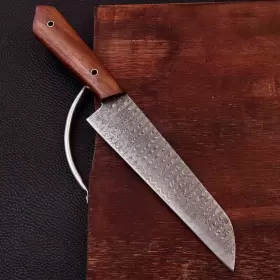 2846 CHEF KNIFE Handmade Damascus Forged Bunka Kitchen #3