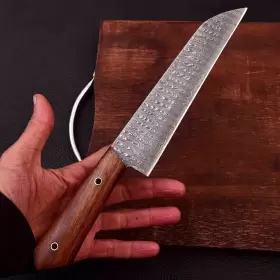 2846 CHEF KNIFE Handmade Damascus Forged Bunka Kitchen