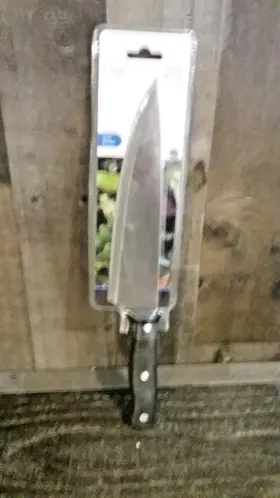 887031000658 CHEF KNIFE Mainstays Steel Handle