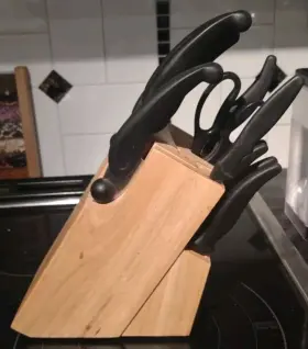 94M301BL01 CHEF KNIFE Miracle Blade Set Wood Block Wc #2