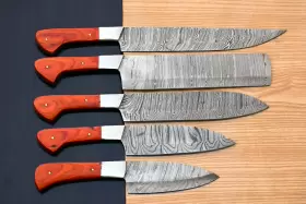 2059 CHEF KNIVES Handmade Forged Damascus Steel Knife Set #2