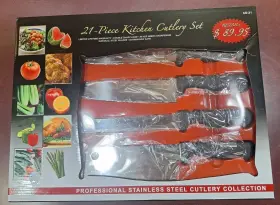 CD-21 CHEF MIRACLE EDGE Deluxe Kitchen Cutlery Set