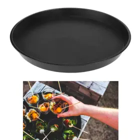22034-1PC CHEFCRAFT Round Drink Tray Dinner Lunch Dining