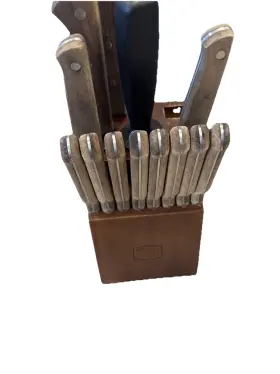 027979621111 CHICAGO CUTLERY Choice Knife Set Wooden Block