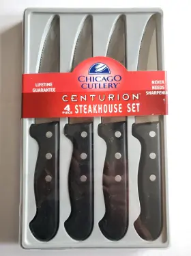 1047034 CHICAGO CUTLERY Centurion Steakhouse Knife Set Box