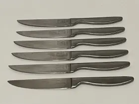 6L12E CHICAGO CUTLERY Solid Steel Steak Knives Set