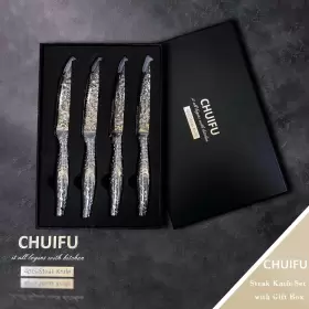 744110272888 CHUIFU Steak Knives Set Steel Serrated Kn #2