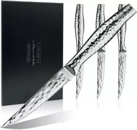 744110272888 CHUIFU Steak Knives Set Steel Serrated Kn