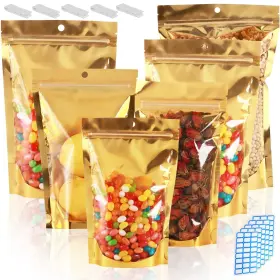 B0CH4HF5WY CIRCLOOPHS Mylar Food Storage Bag Window Stand Up