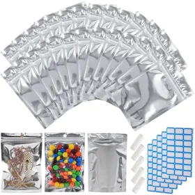 B0D2Q6FVRM CIRCLOOPHS Reclosable Mylar Bags Food Storage Up