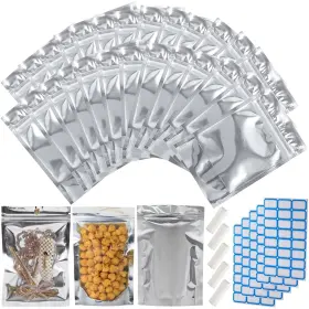 B0DXSXZBG6 CIRCLOOPHS Resealable Mylar Bags Food Storage Up