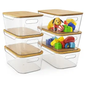 B0FND53JHY CIWIVOKI Pack Storage Bins Lids Stackable