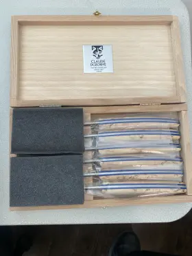 3213 CLAUDE DOZORME Steak Knives Set Wood Box